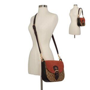 Coach Kleo Shoulder Bag 23 in Signature Canvas & Suede Mix